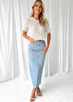 Women Gingham & Heels Basic Tops>Draper Knit Top