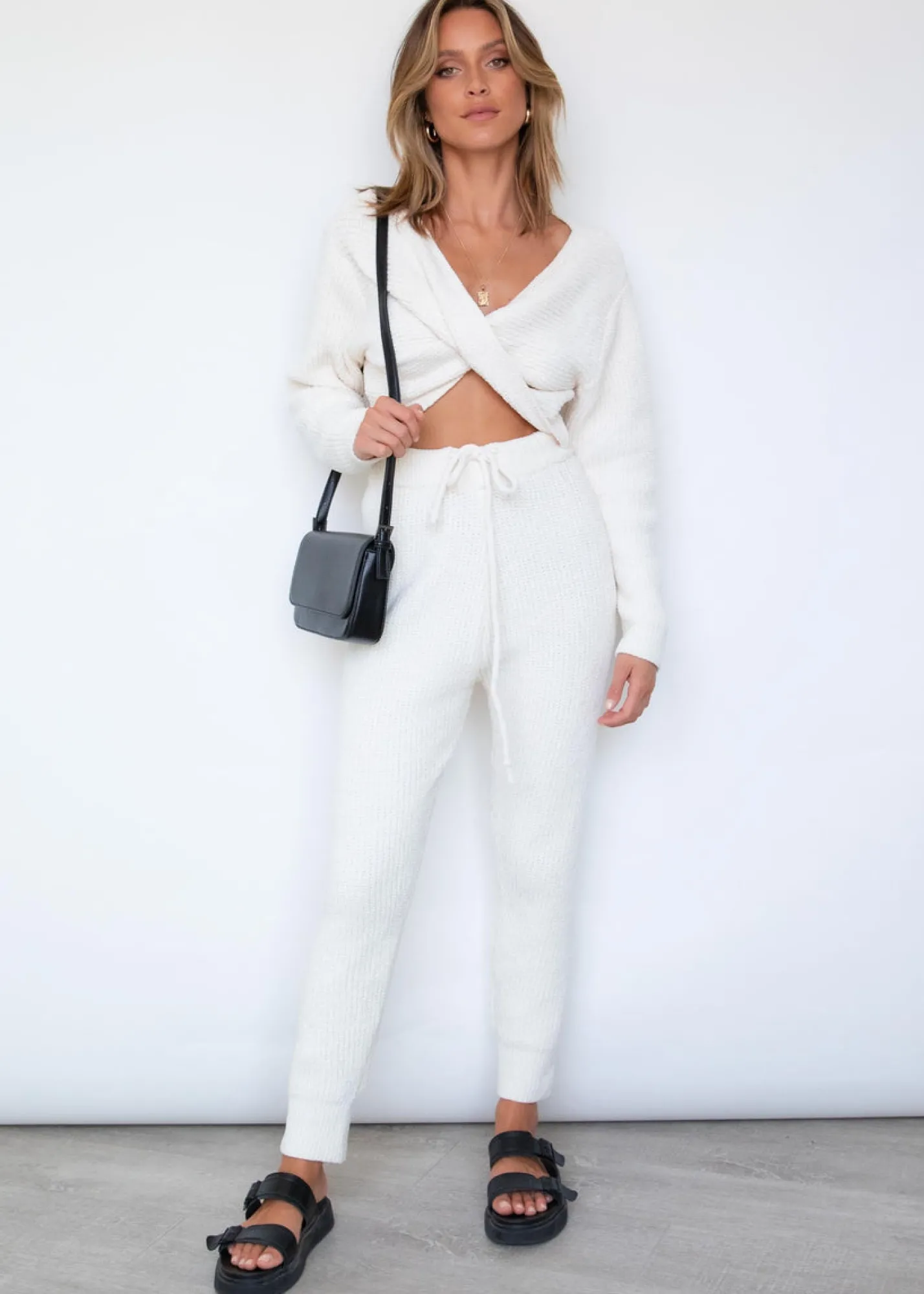 Women Gingham & Heels Sets>Drew Knit Set