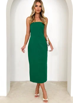 Women Gingham & Heels Midi>Dua Strapless Midi Dress