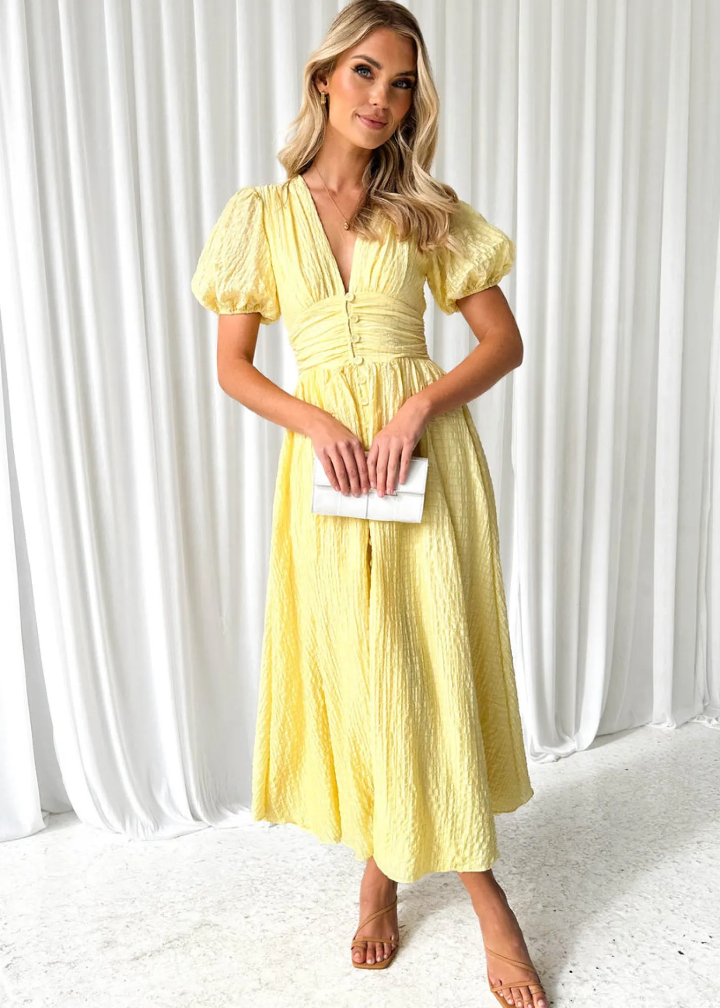 Women Gingham & Heels Midi>Dunning Midi Dress