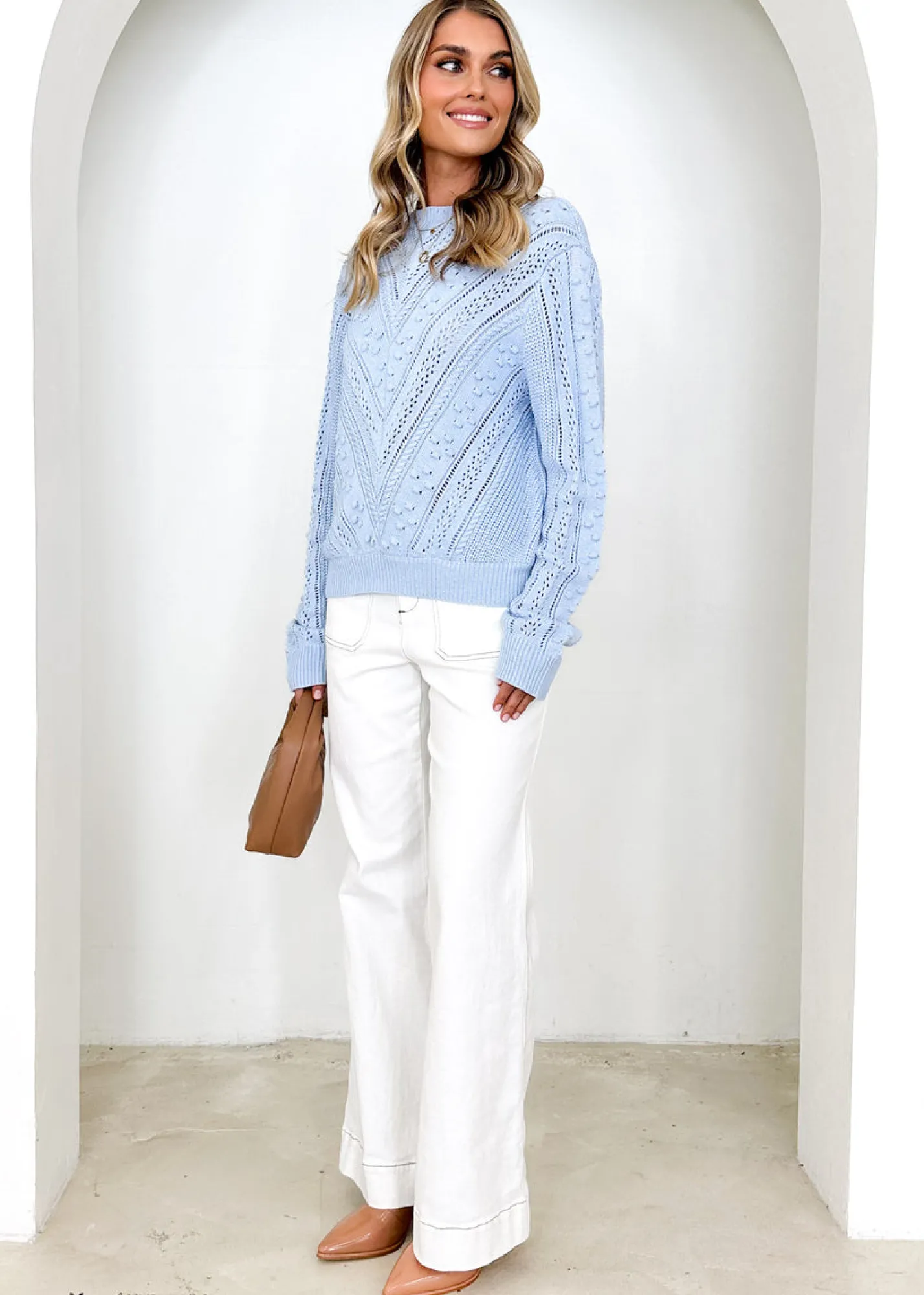 Women Gingham & Heels Sweaters>Elyse Sweater