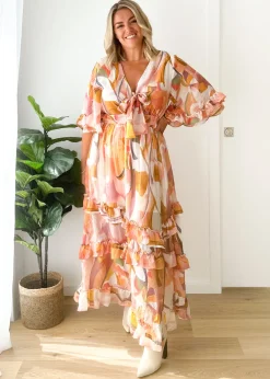 Women Gingham & Heels Maxi>Emzie Maxi Dress