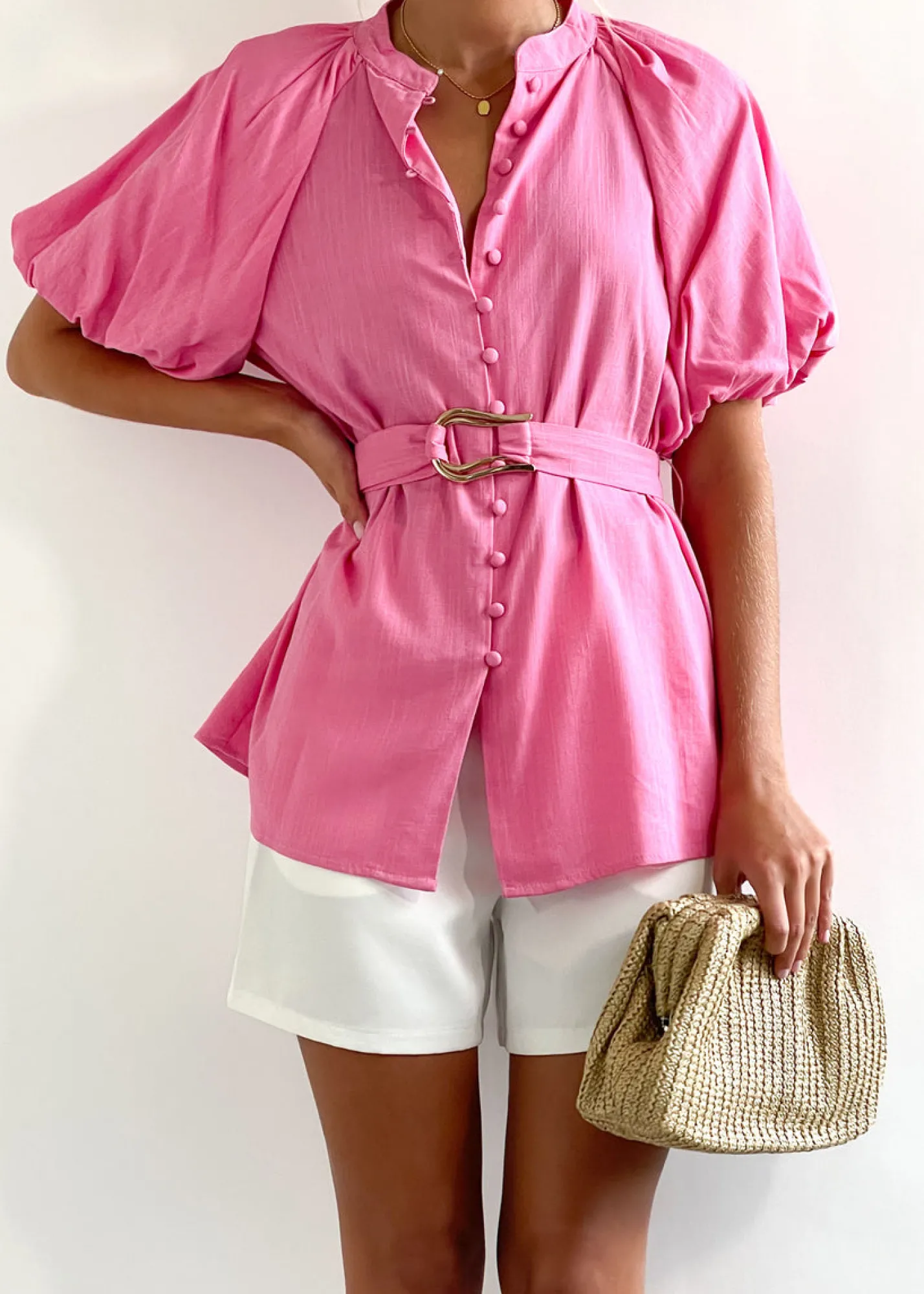 Women Gingham & Heels Blouses>Essey Blouse