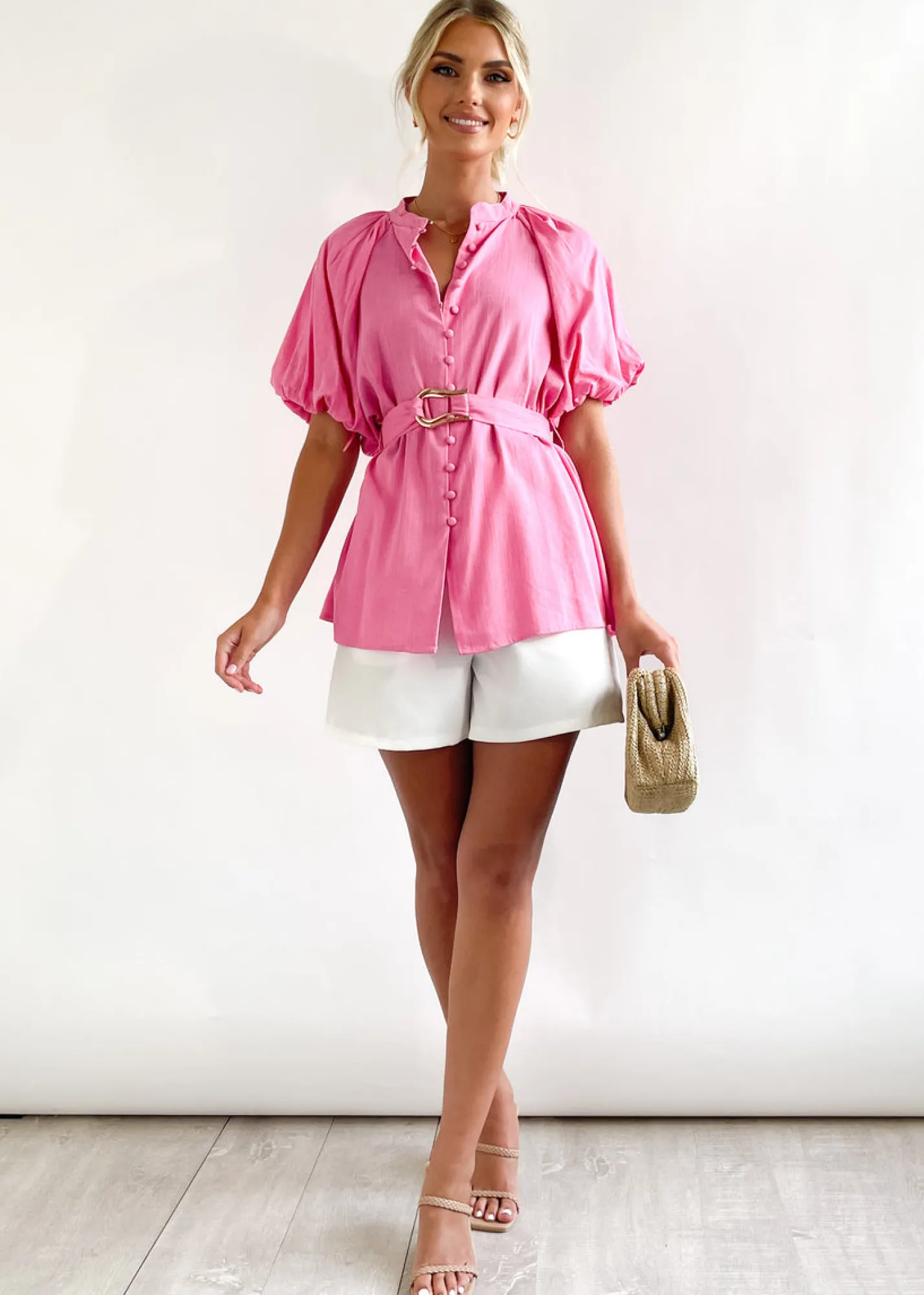 Women Gingham & Heels Blouses>Essey Blouse