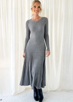 Women Gingham & Heels Knit Dresses><noscript><img width=