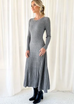 Women Gingham & Heels Knit Dresses><noscript><img width=