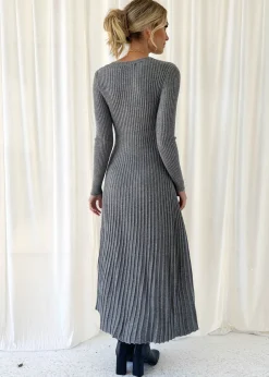Women Gingham & Heels Knit Dresses><noscript><img width=
