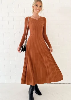 Women Gingham & Heels Knit Dresses><noscript><img width=