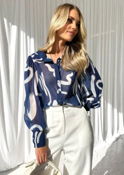 Women Gingham & Heels Blouses>Fleetwood Blouse