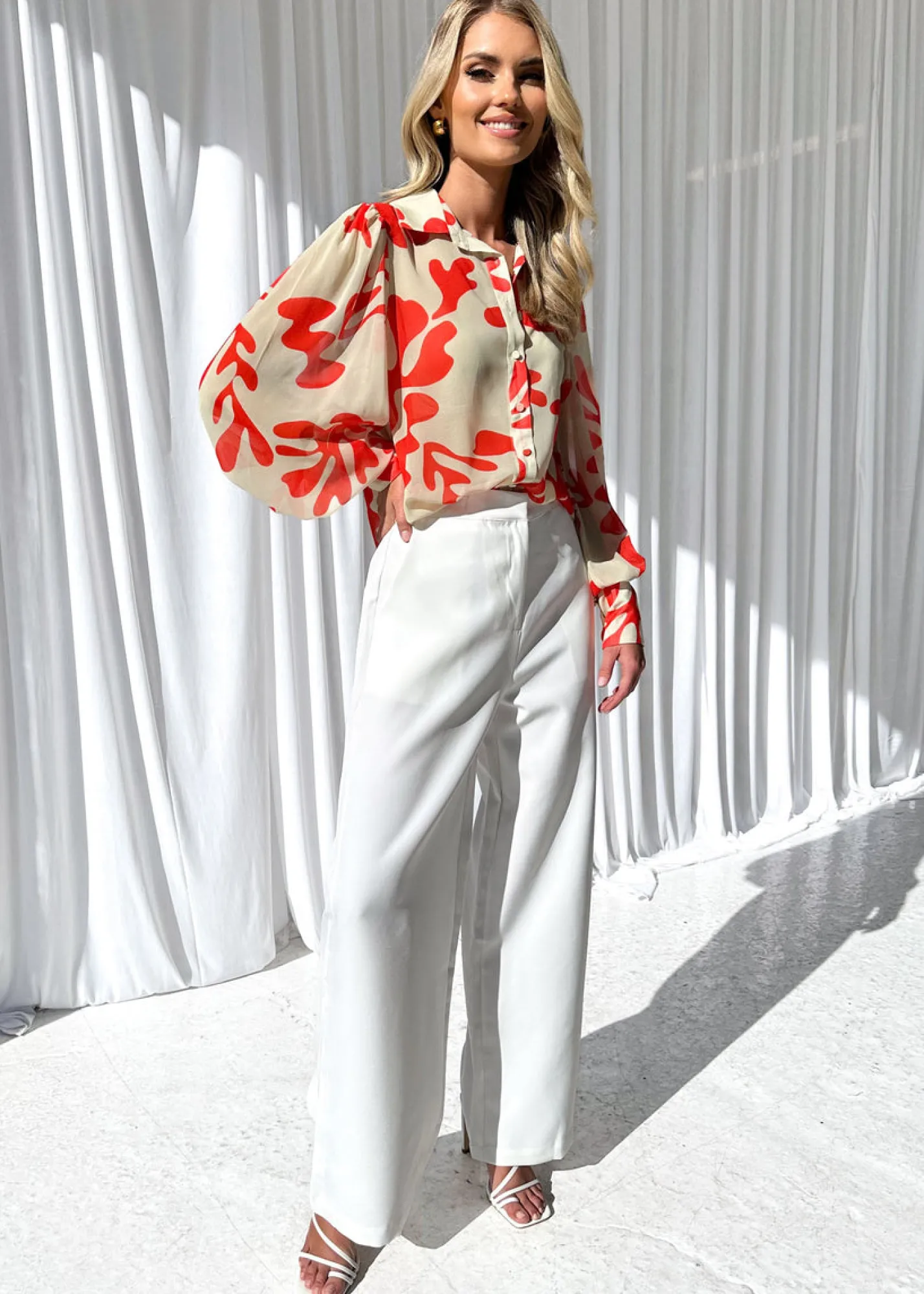 Women Gingham & Heels Blouses>Fleetwood Blouse