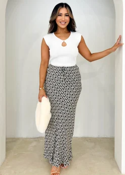 Women Gingham & Heels Skirts>Gabbey Midi Skirt
