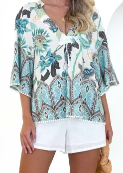 Women Gingham & Heels Blouses><noscript><img width=