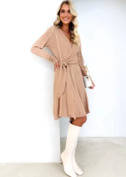 Women Gingham & Heels Knit Dresses><noscript><img width=