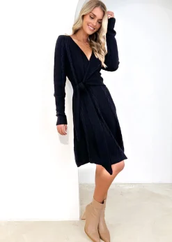 Women Gingham & Heels Knit Dresses><noscript><img width=