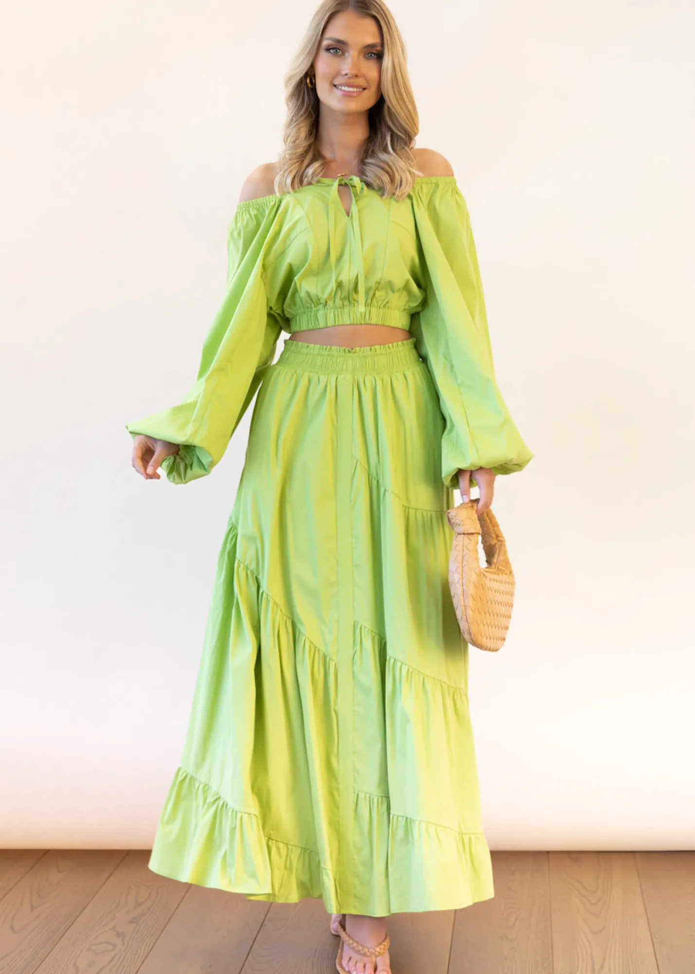 Women Gingham & Heels Blouses>Gillia Cropped Blouse