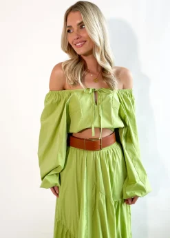 Women Gingham & Heels Sets>Gillia Cropped Blouse