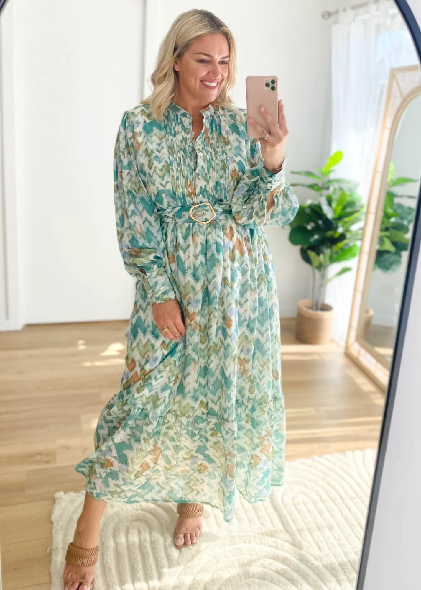Women Gingham & Heels Maxi>Ginney Maxi Dress