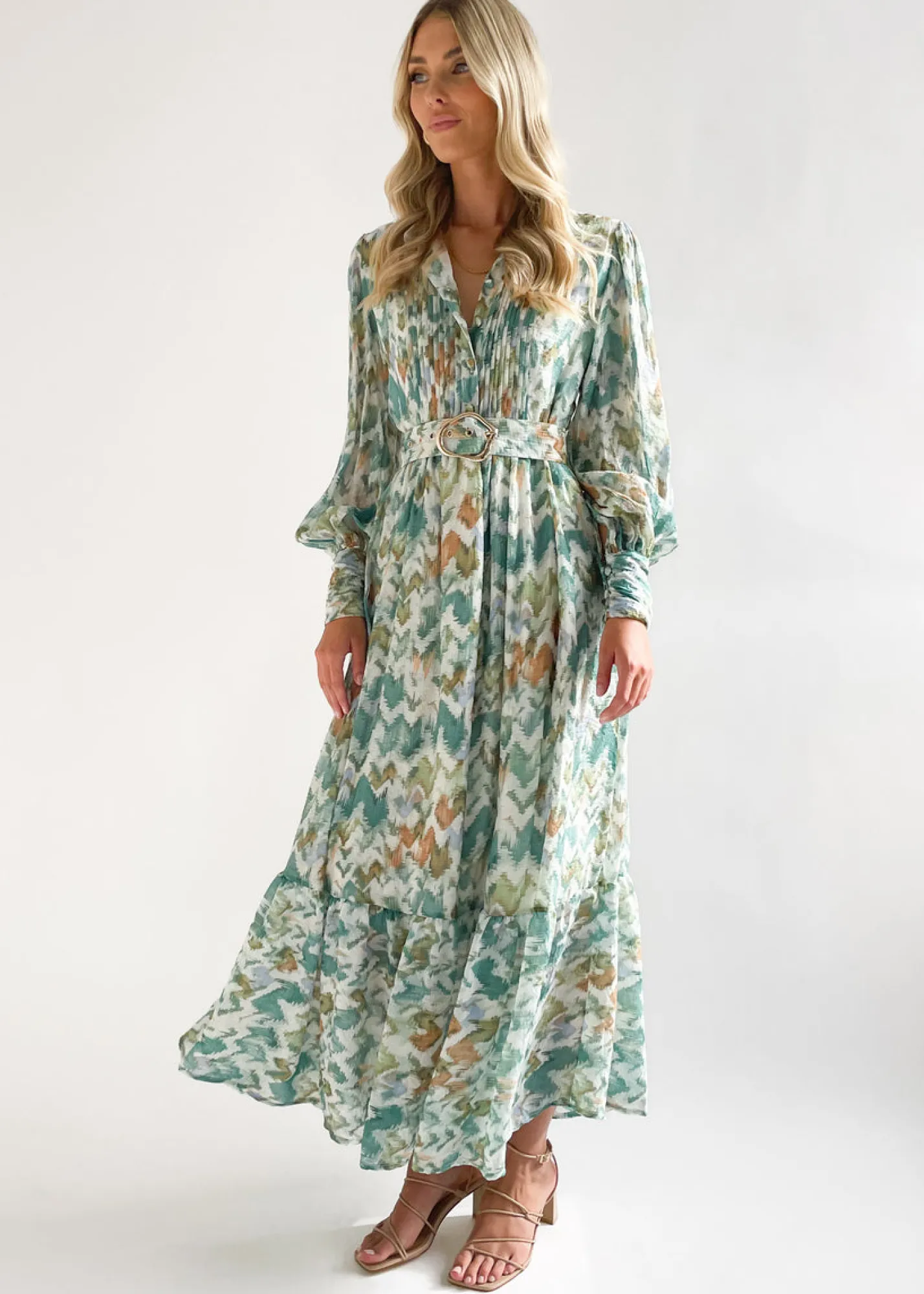Women Gingham & Heels Maxi>Ginney Maxi Dress