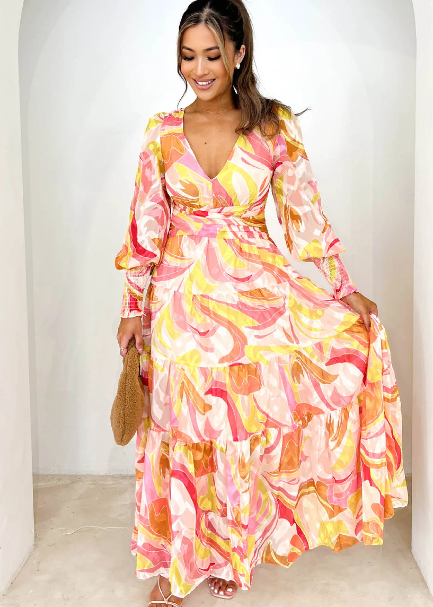 Women Gingham & Heels Maxi>Graceline Maxi Dress
