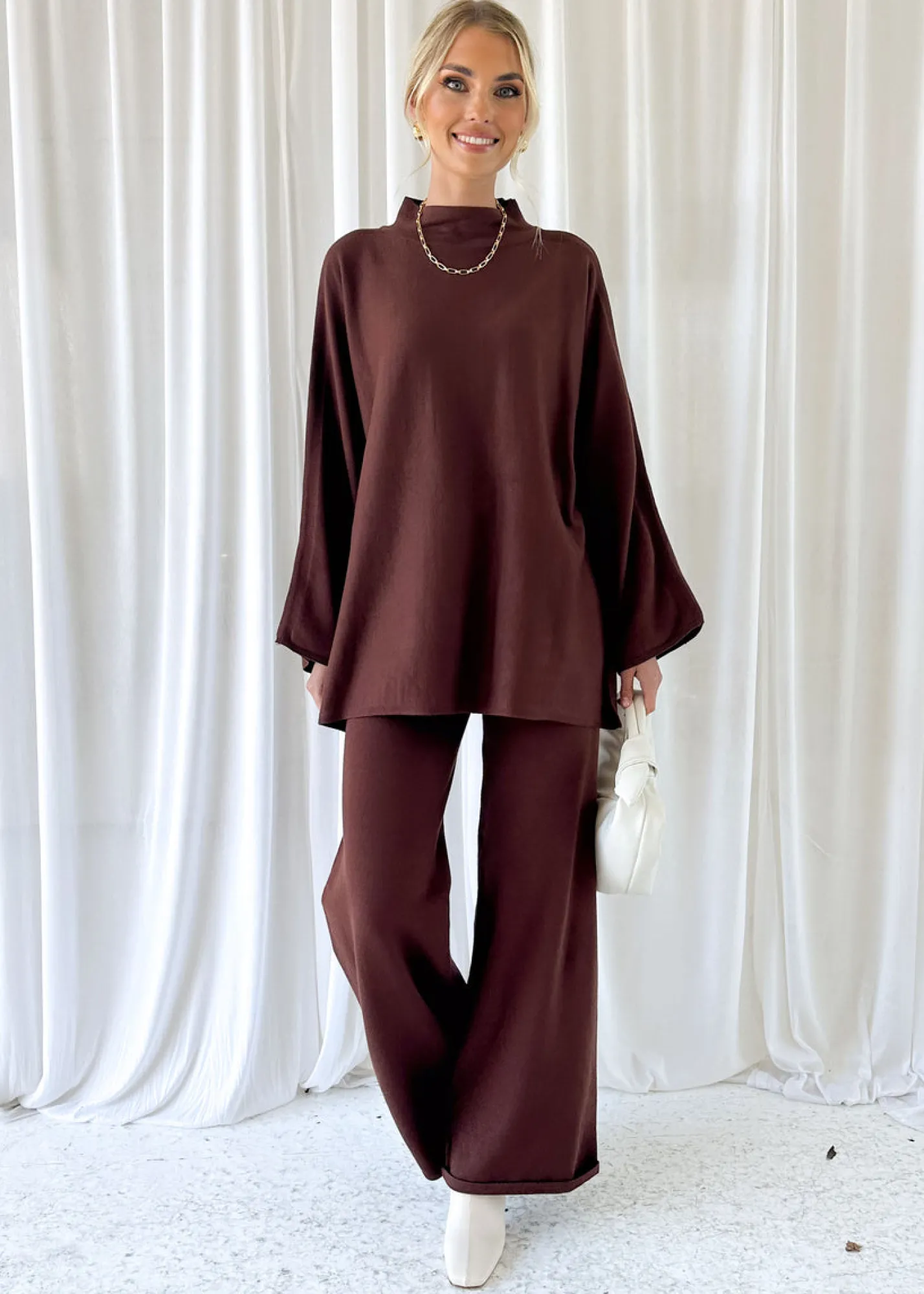 Women Gingham & Heels Sets>Harlie Knit Pants