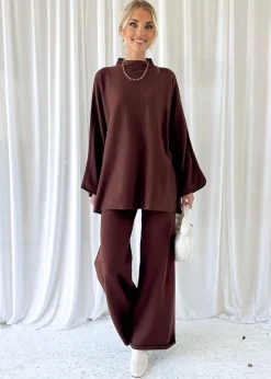Women Gingham & Heels Knit Bottoms>Harlie Knit Pants