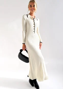 Women Gingham & Heels Knit Dresses><noscript><img width=