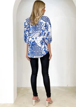 Women Gingham & Heels Blouses><noscript><img width=