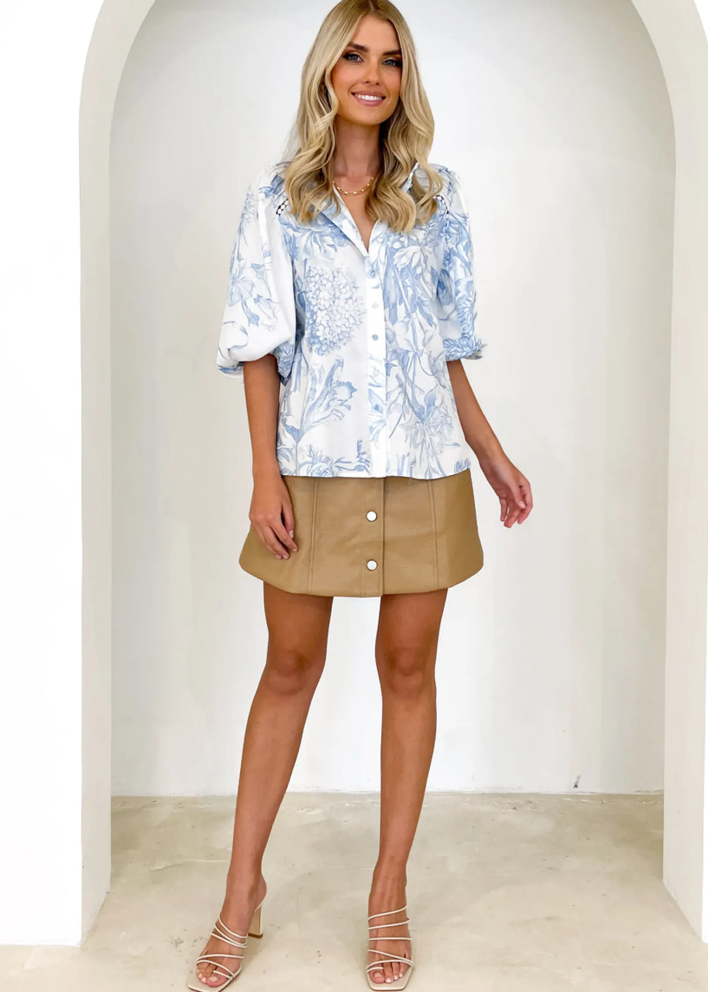 Women Gingham & Heels Blouses>Hathaway Blouse