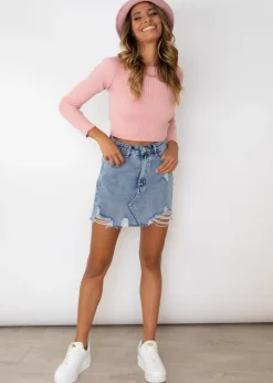 Women Gingham & Heels Knit Tops><noscript><img width=