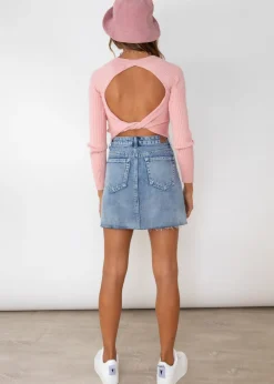 Women Gingham & Heels Knit Tops><noscript><img width=