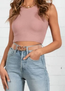 Women Gingham & Heels Crops>High Tides Crop