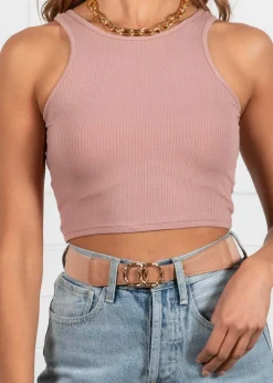 Women Gingham & Heels Crops>High Tides Crop