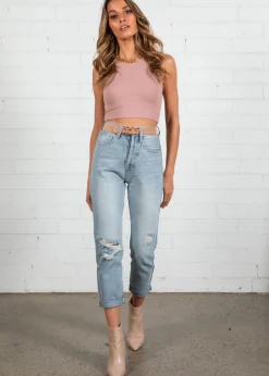 Women Gingham & Heels Crops><noscript><img width=