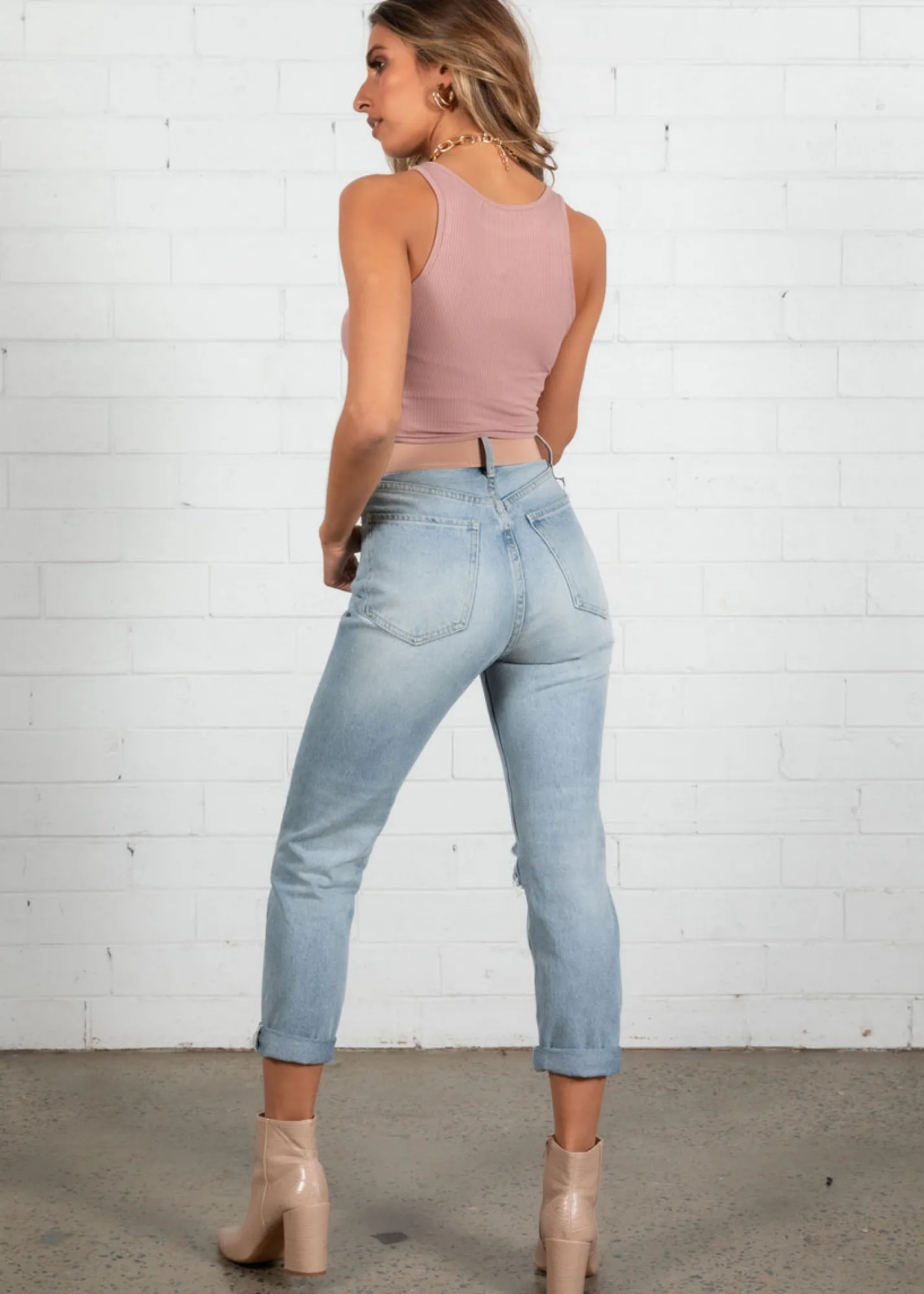 Women Gingham & Heels Crops>High Tides Crop