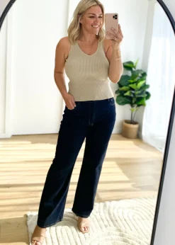 Women Gingham & Heels Knit Tops>Imojen Knit Top