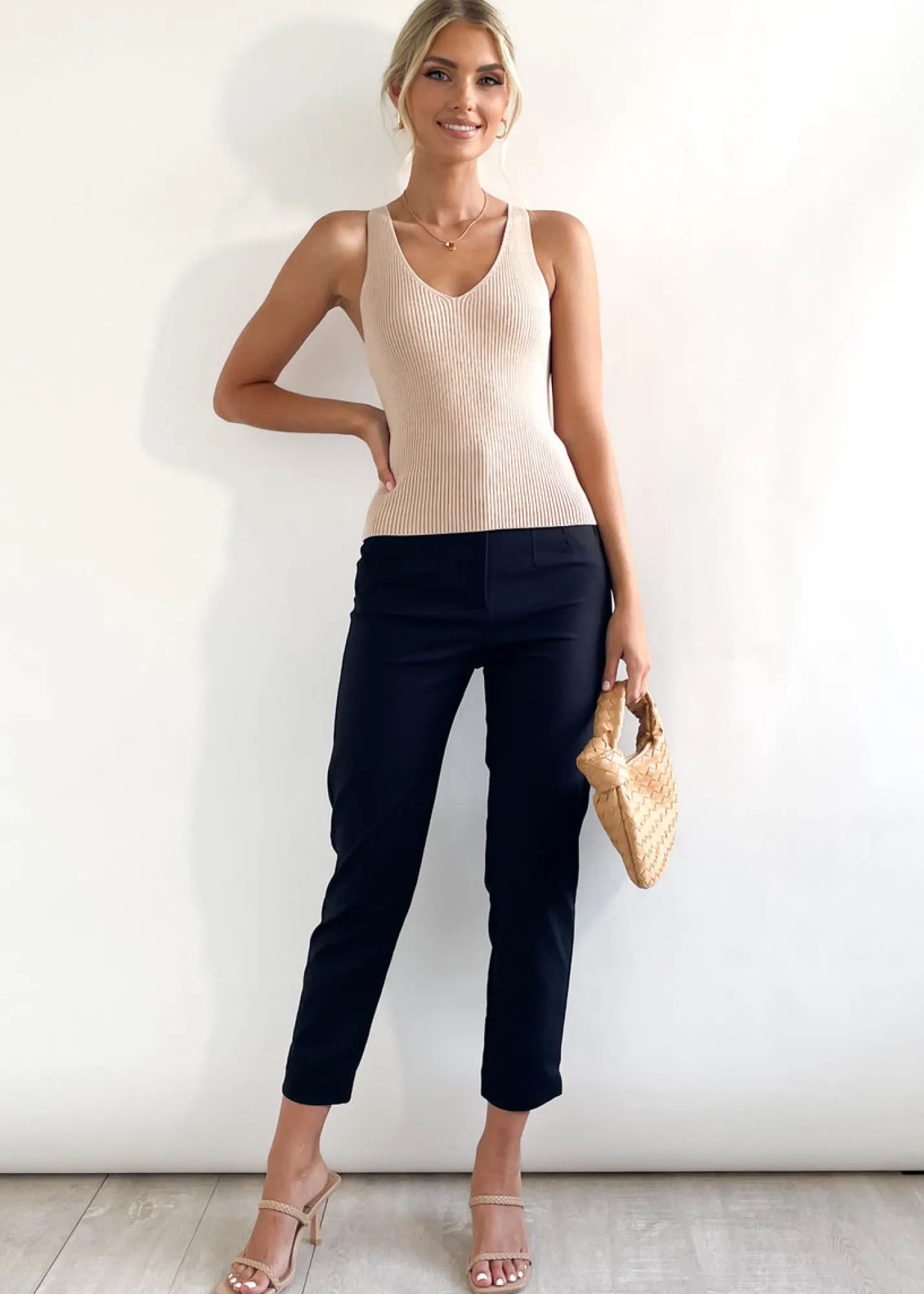 Women Gingham & Heels Knit Tops>Imojen Knit Top