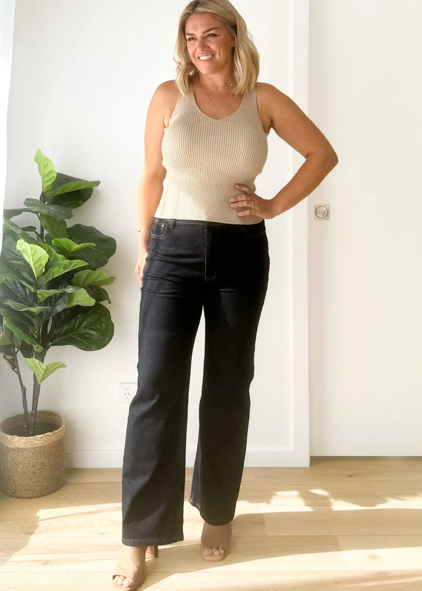 Women Gingham & Heels Basic Tops>Imojen Knit Top