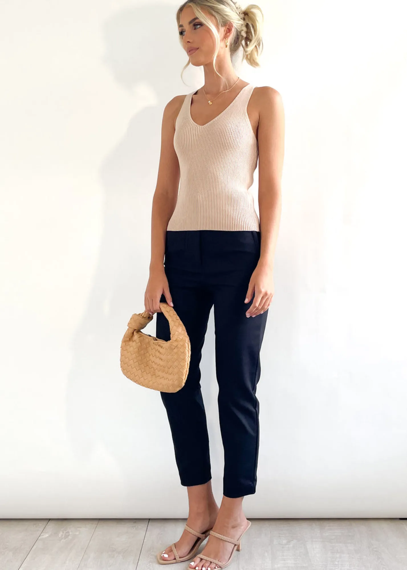 Women Gingham & Heels Basic Tops>Imojen Knit Top