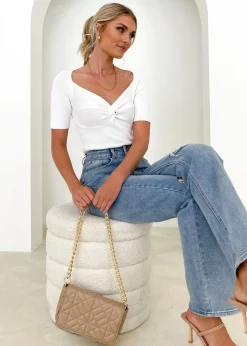 Women Gingham & Heels Jeans><noscript><img width=