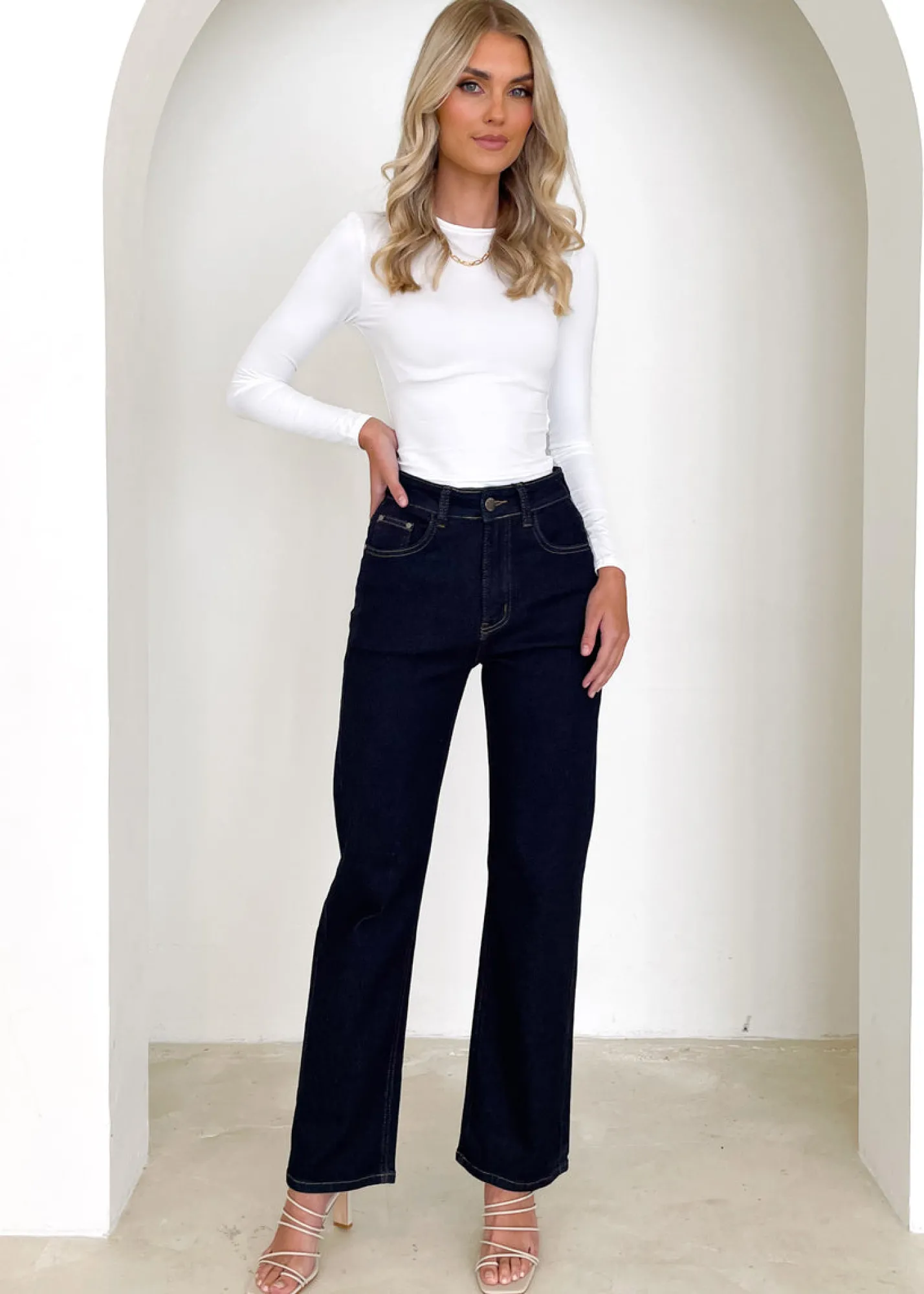 Women Gingham & Heels Jeans>Ivaliah Stretch Jeans