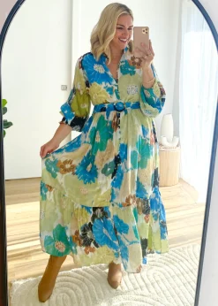 Women Gingham & Heels Maxi><noscript><img width=