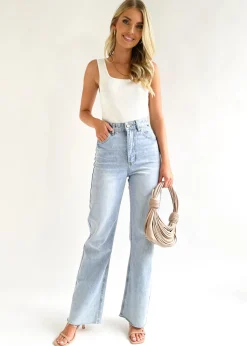 Women Gingham & Heels Jeans><noscript><img width=
