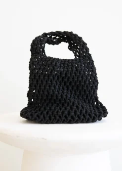 Women Gingham & Heels Bags>Izzey Crochet Mini Bag