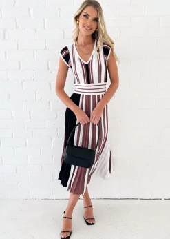 Women Gingham & Heels Knit Dresses><noscript><img width=