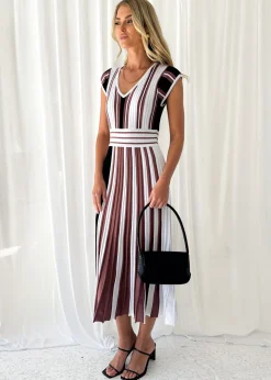 Women Gingham & Heels Knit Dresses><noscript><img width=