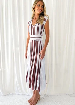 Women Gingham & Heels Knit Dresses><noscript><img width=