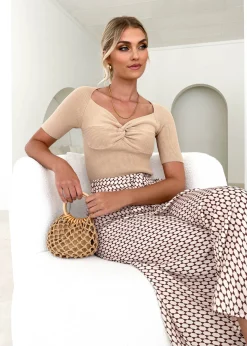 Women Gingham & Heels Basic Tops>Jannia Knit Top