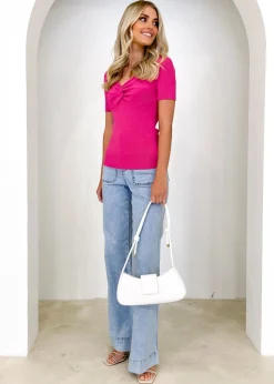 Women Gingham & Heels Basic Tops><noscript><img width=
