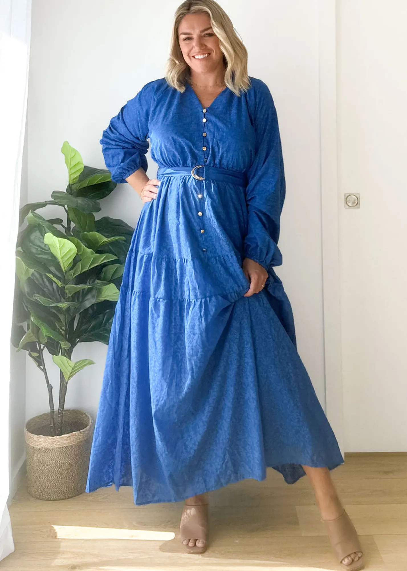 Women Gingham & Heels Maxi>Josse Maxi Dress
