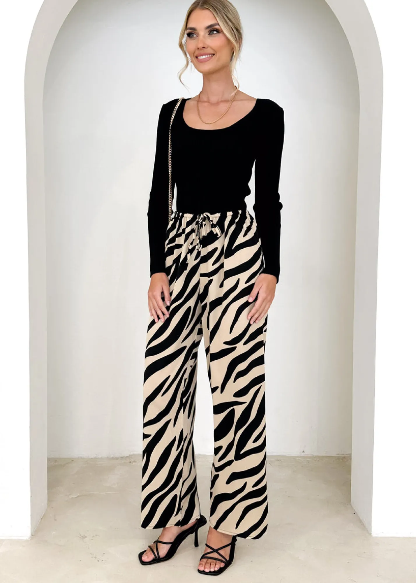 Women Gingham & Heels Pants>Jossin Pants